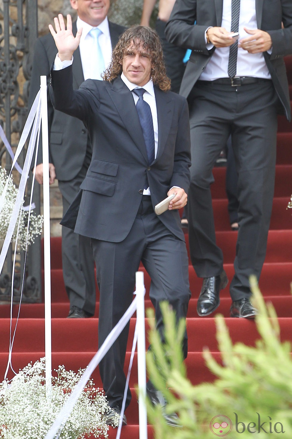 Carles Puyol en la boda de Andrés Iniesta y Anna Ortiz