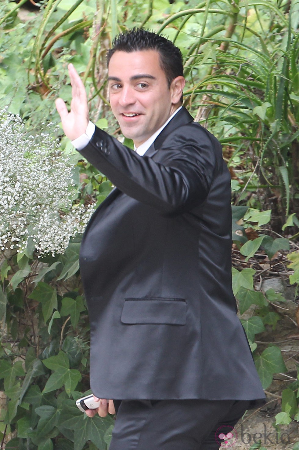 Xavi Hernández en la boda de Andrés Iniesta y Anna Ortiz