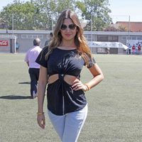 Úrsula Corberó amadrina un partido de fútbol benéfico en Madrid