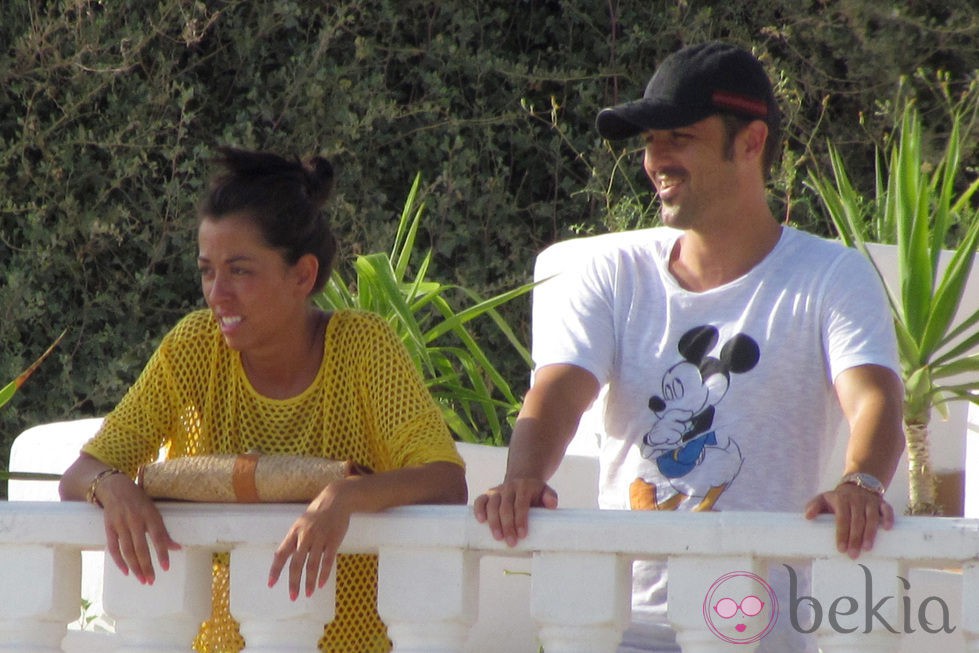 David Villa y su mujer Patricia González, de vacaciones en Ibiza