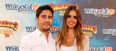Elena Furiase y Leo Perugorría en el estreno de 'Madagascar 3' en Madrid