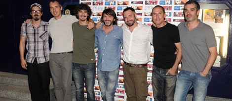 Fernando Tejero y el resto del equipo de la película 'Desechos' en Madrid