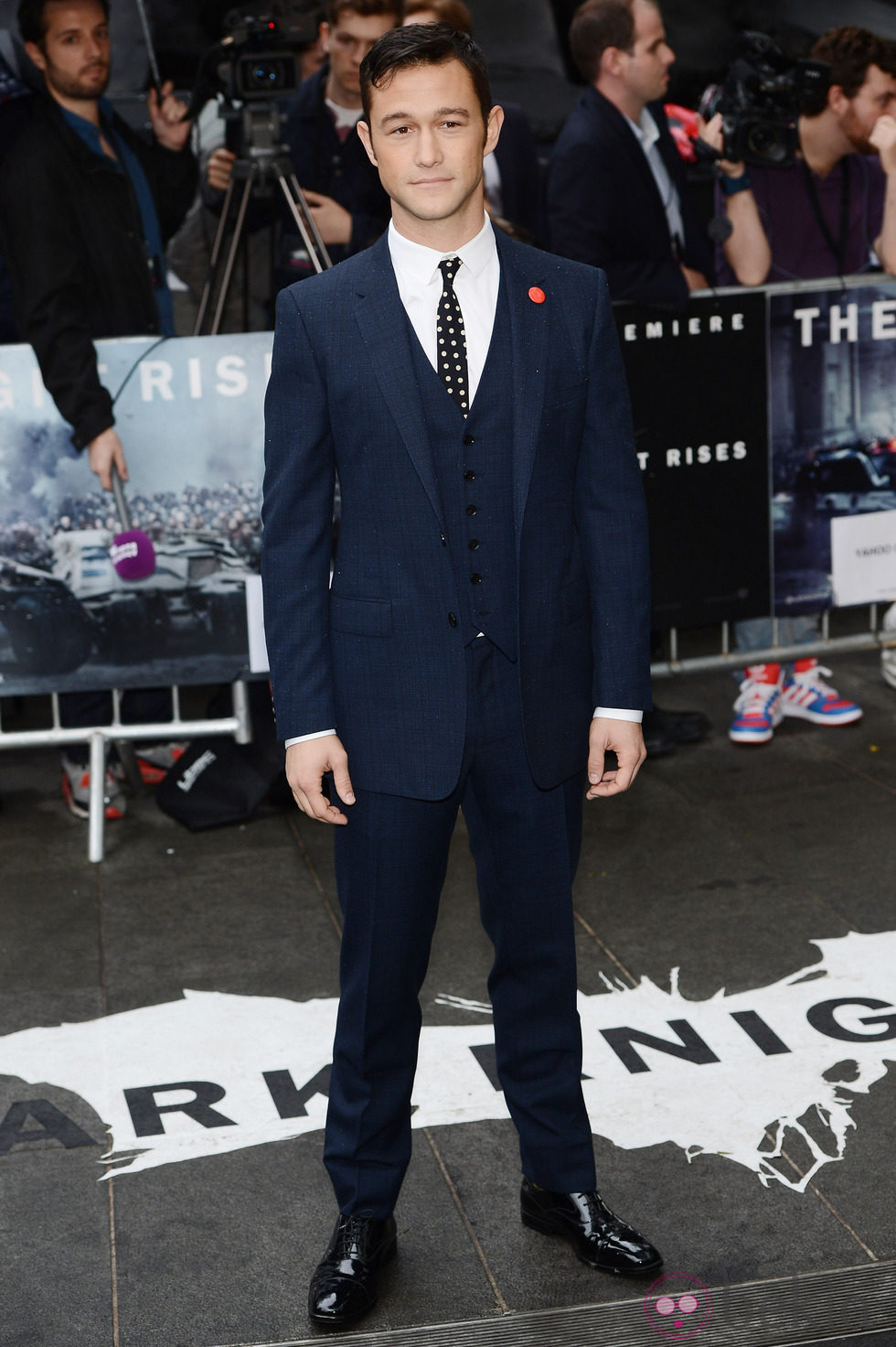 Joseph Gordon Levitt en el estreno de 'El caballero oscuro: la leyenda renace' en Londres