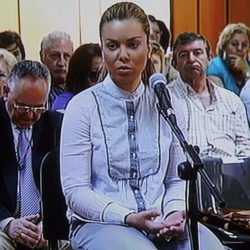 María José Campanario declarando por el 'caso Karlos'