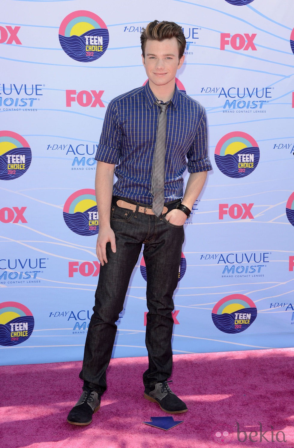 Chris Colfer en la gala Teen Choice Awards 2012