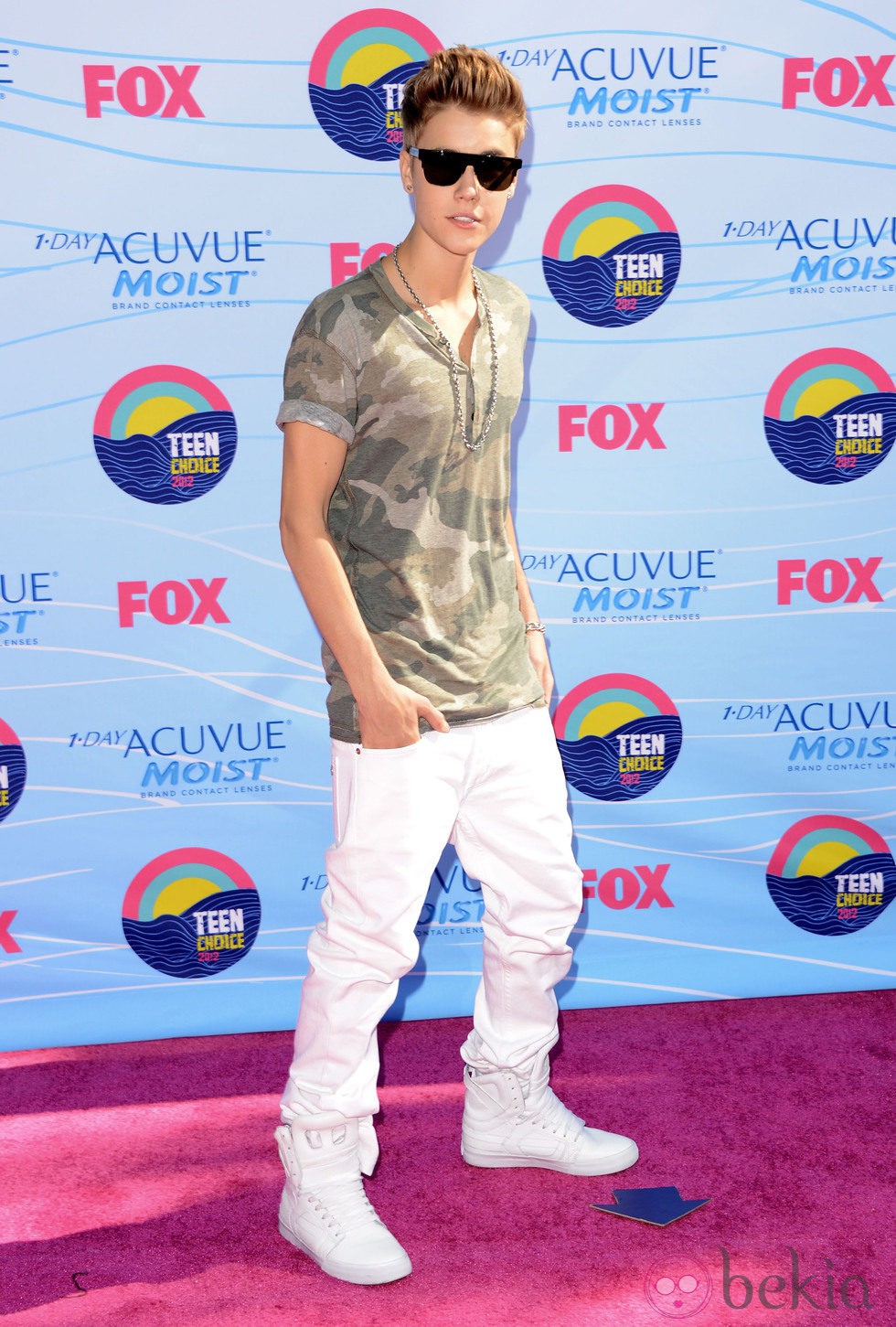Justin Bieber en la gala Teen Choice Awards 2012