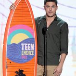Zac Efron en la gala Teen Choice Awards 2012