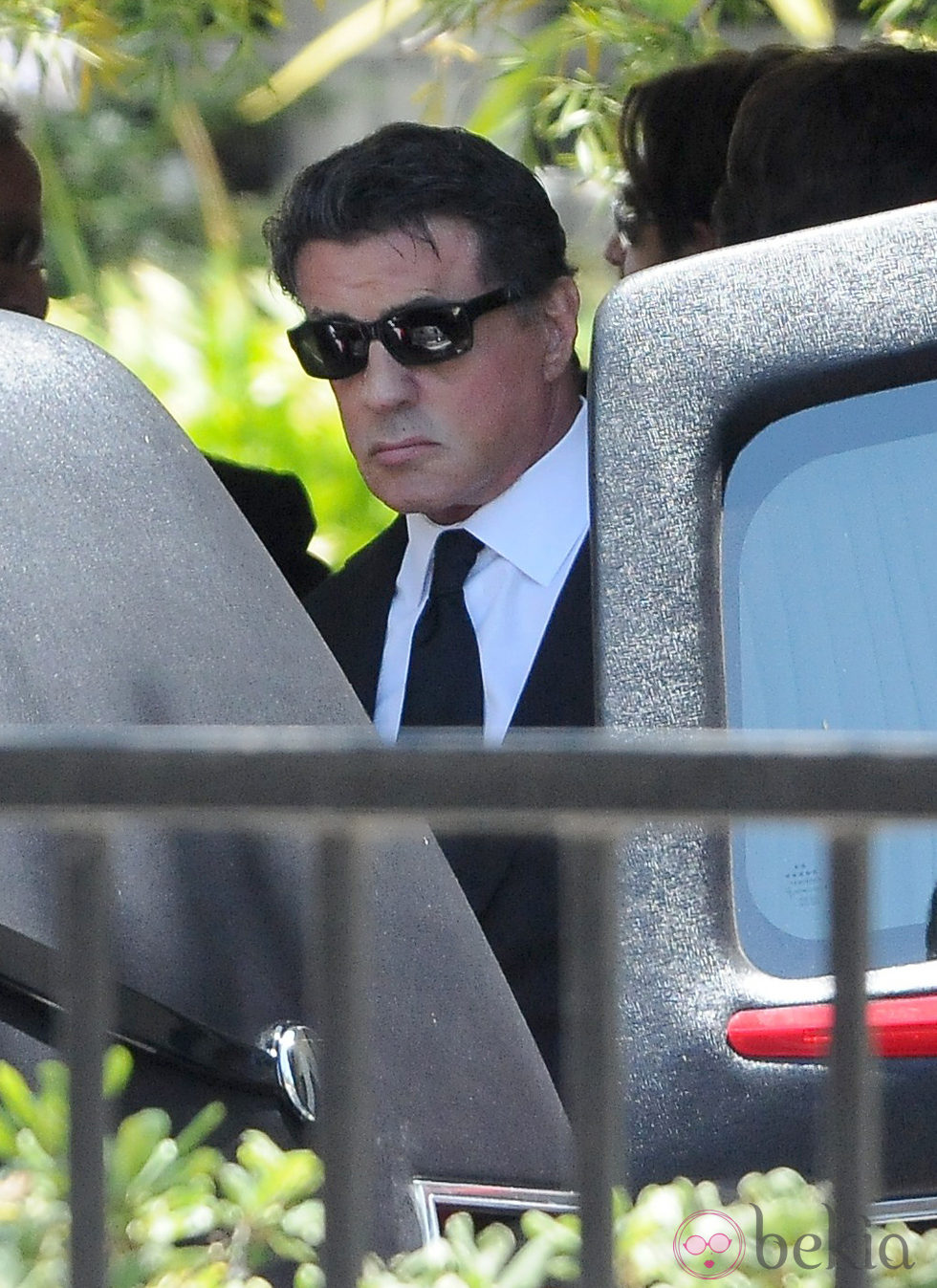 Sylvester Stallone en el funeral de su hijo Sage