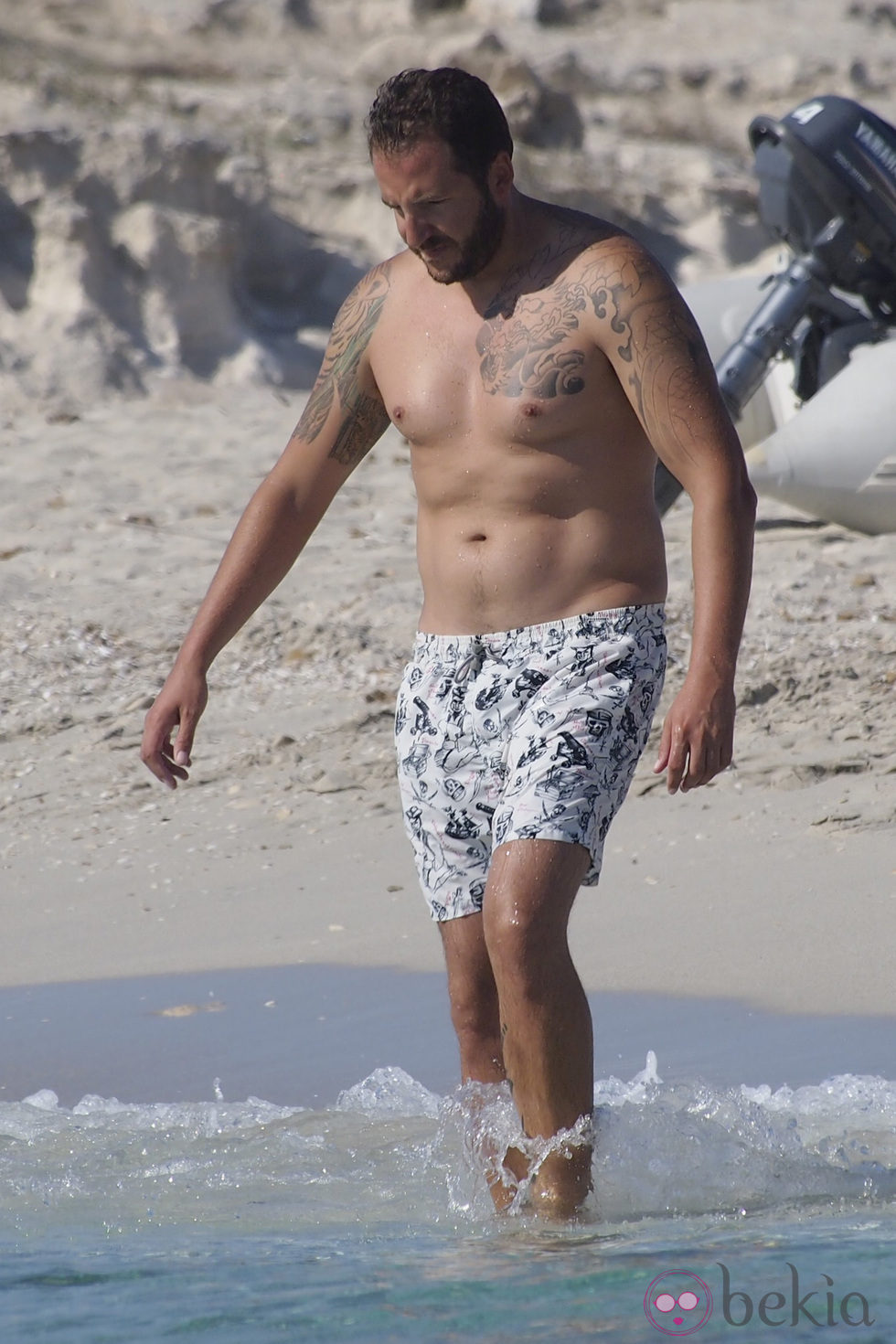 Borja Thyssen con el torso desnudo en Formentera