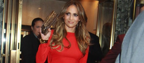 Jennifer Lopez durante la celebración de su 43 cumpleaños