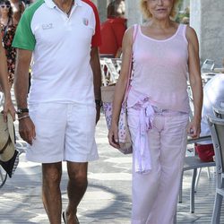 La Baronesa Thyssen y Manolo Segura en Ibiza