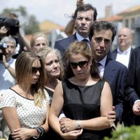 Alfonso Guerra en el funeral de Gregorio Peces-Barba