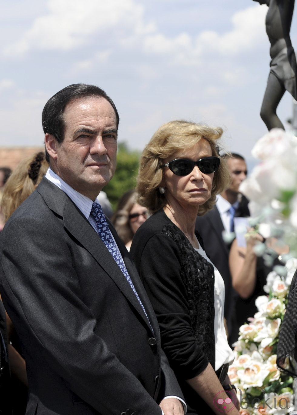 José Bono y María Teresa Fernández de la Vega en el funeral de Gregorio Peces-Barba