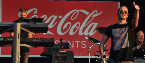 Max George de 'The Wanted' en el concierto celebrado en Hyde Park con motivo de los JJ.OO de Londres 2012
