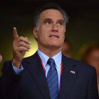 Mitt Romney y su mujer Ann en la ceremonia de inauguración de los Juegos Olímpicos