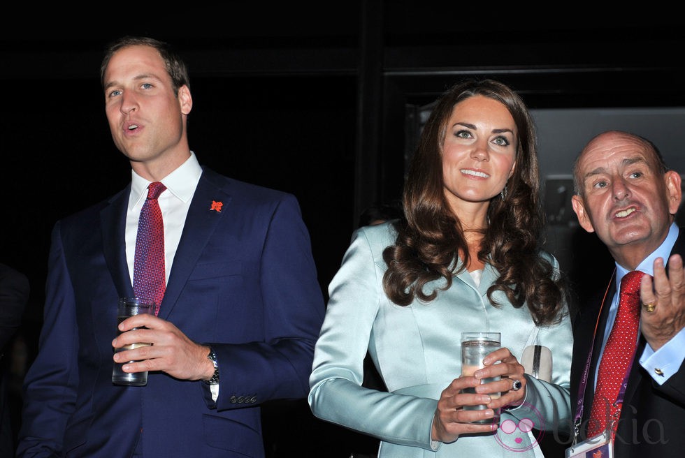 El Príncipe Guillermo y Kate Middleton en la ceremonia de inauguración de los Juegos Olímpicos