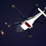 La 'Reina' Isabel II salta en helicóptero durante la ceremonia de inauguración de los Juegos Olímpicos