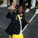 Usain Bolt en la ceremonia de apertura de Londres 2012