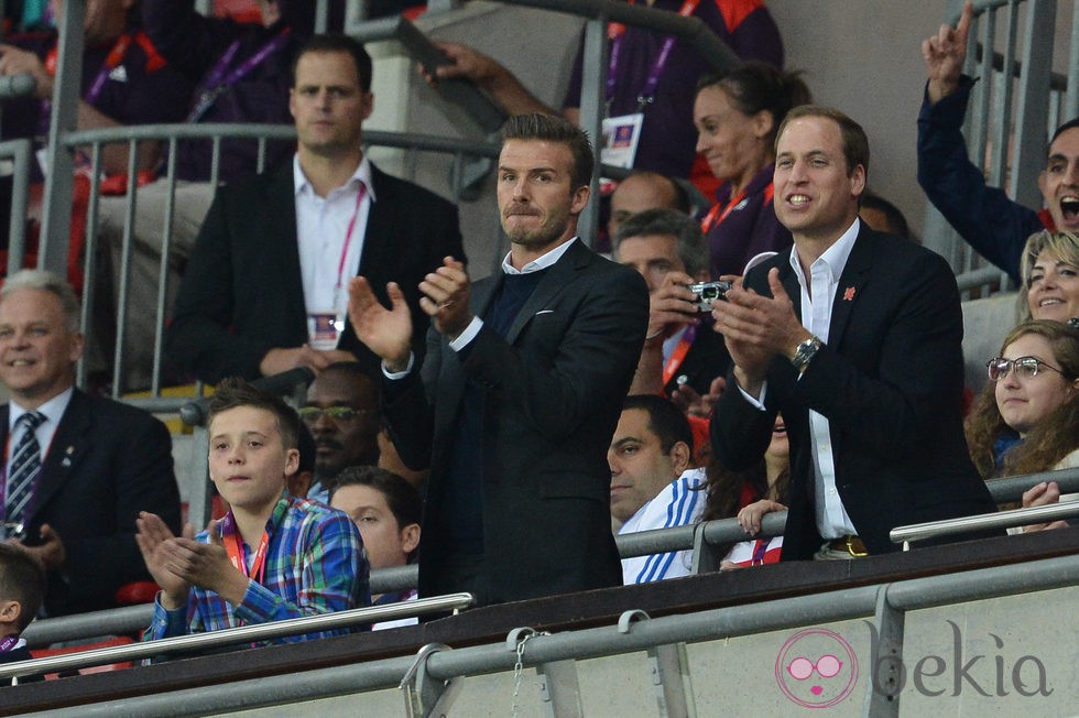 El Príncipe Guillermo y David Beckham en Londres 2012