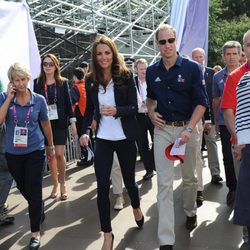 Los Duques de Cambridge en una competición hípica de Londres 2012