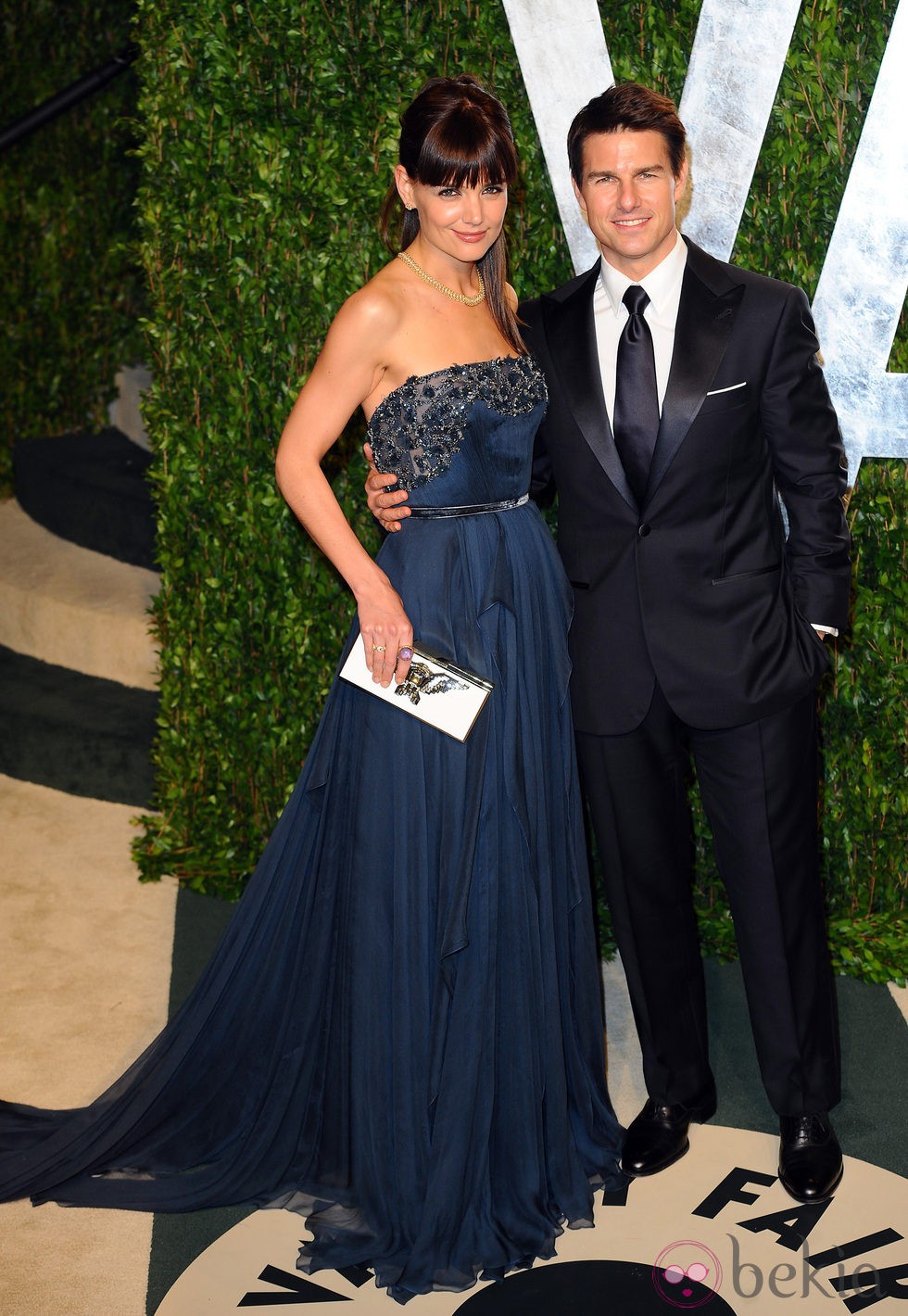 Tom Cruise y Katie Holmes en una fiesta celebrada tras los Oscar 2012