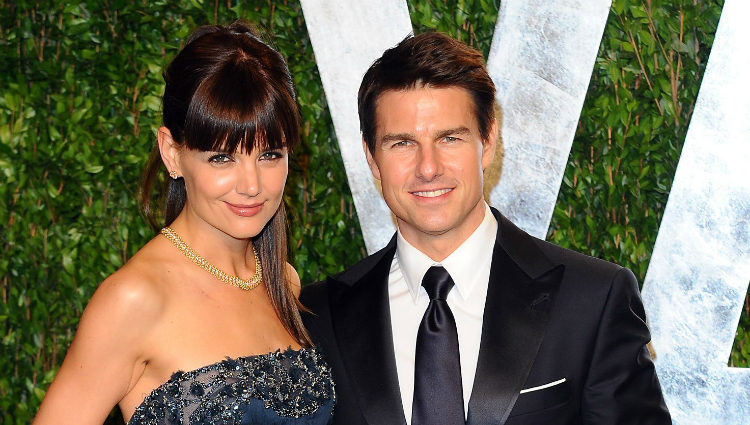 Tom Cruise y Katie Holmes en una fiesta celebrada tras los Oscar 2012