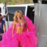 Shakira durante una sesión fotográfica en Ibiza