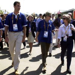 El Príncipe Felipe, la Infanta Cristina y la Reina Sofía en Sidney 2000