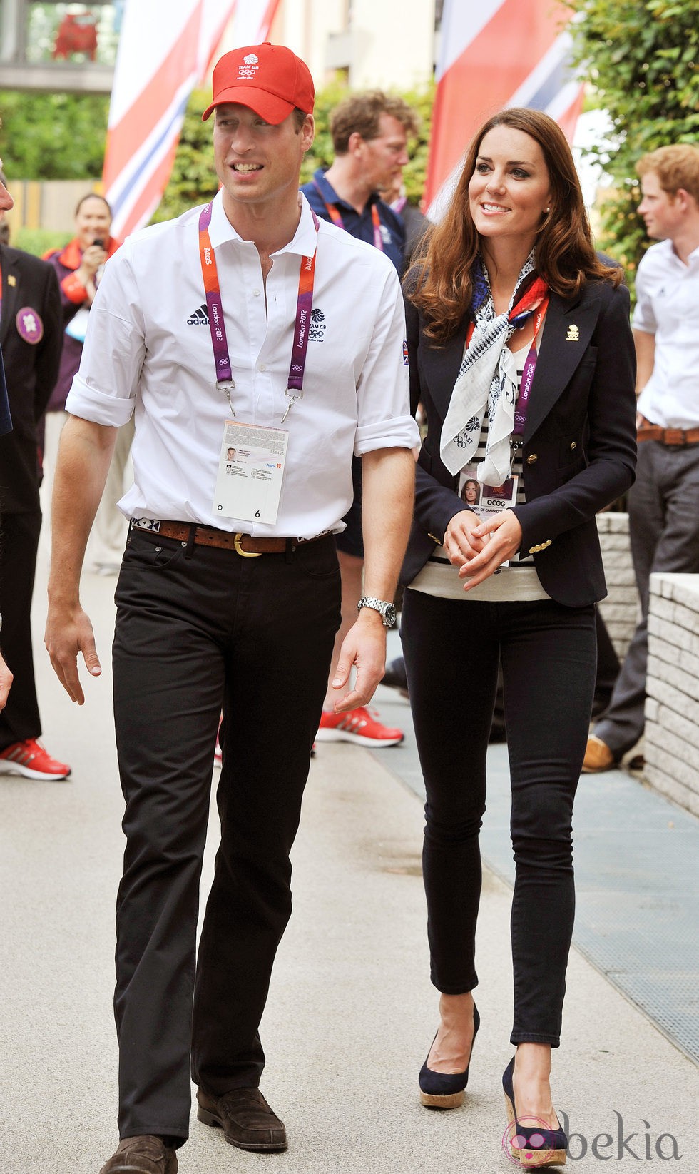 Los Duques de Cambridge visitan la villa olímpica de Londres 2012