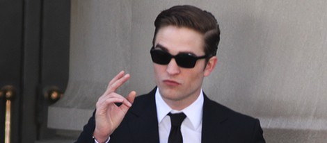 Robert Pattinson durante el rodaje de 'Cosmopolis'