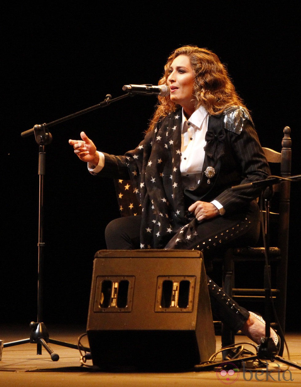 Estrella Morente en el concierto que ofreció en Madrid