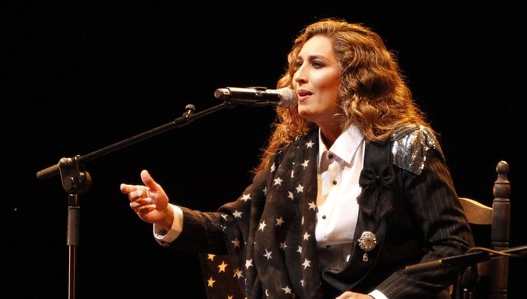 Estrella Morente en el concierto que ofreció en Madrid