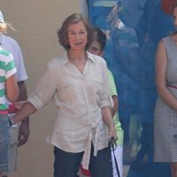 La Reina Sofía llevó a sus nietos Marichalar a un curso de vela en Mallorca