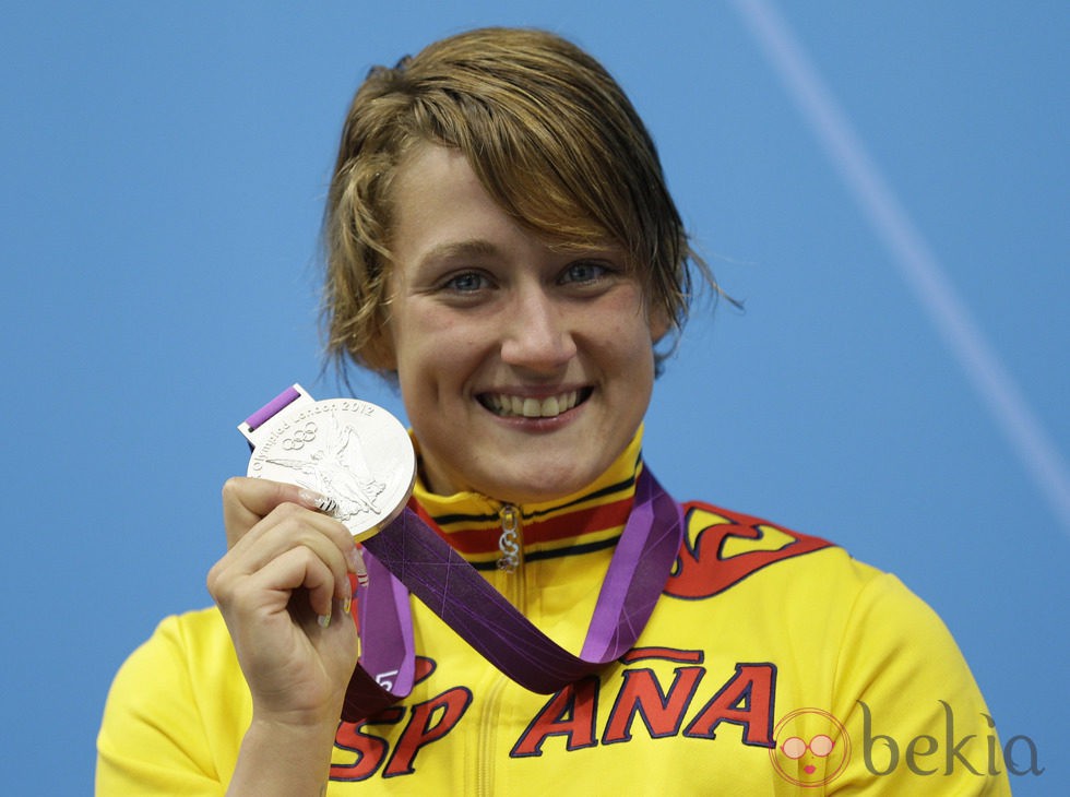 Mireia Belmonte, medalla de plata en 200 metros mariposa en Londres 2012