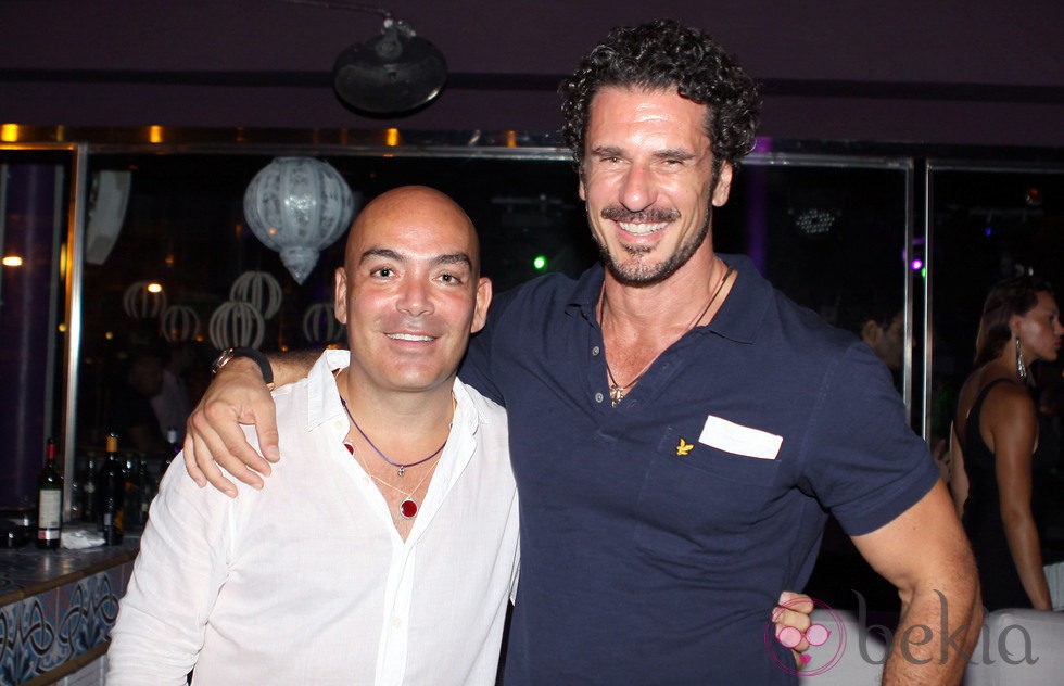 Kike Sarasola y Carlos Marrero en una fiesta organizada en Ibiza