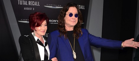Sharon y Ozzy Osbourne en el estreno de 'Desafío total' en Los Angeles