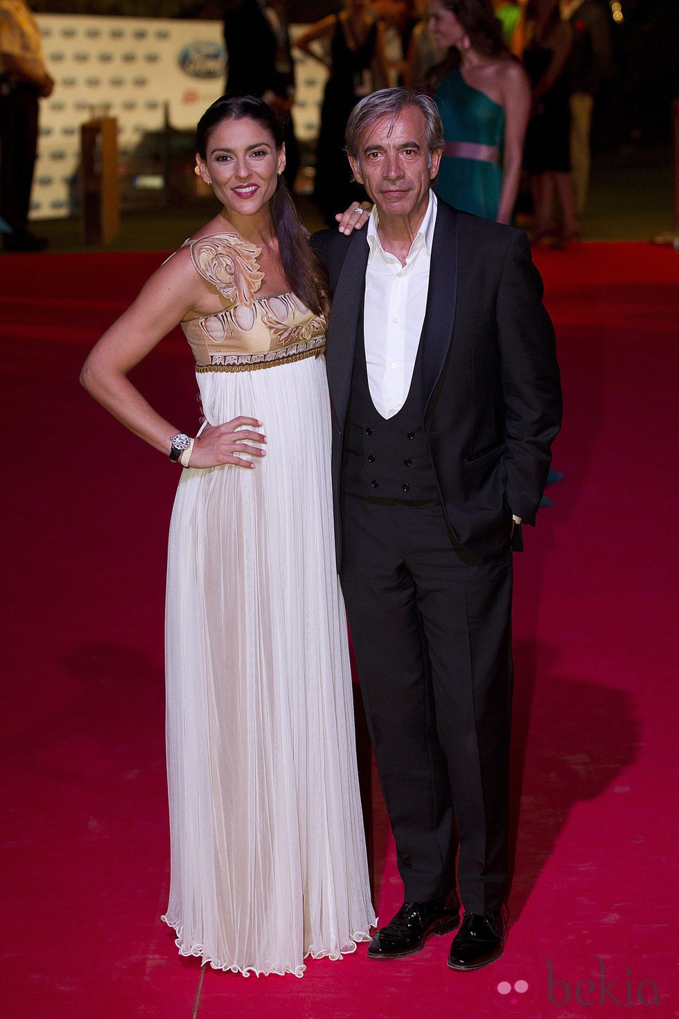 Imanol Arias e Irene Meritxell en la gala Starlite 2012
