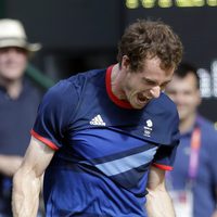 Andy Murray celebra su oro olímpico en Londres 2012