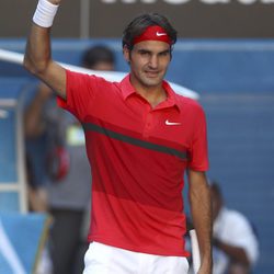 Roger Federer en el Open de tenis de Australia de 2012