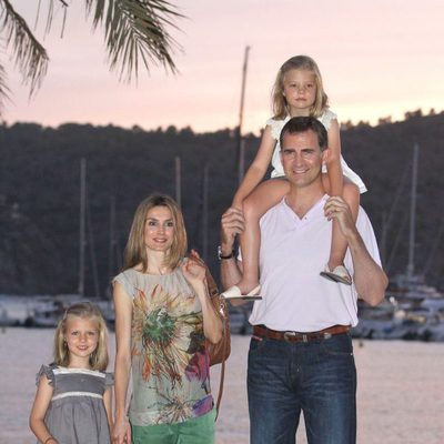 Los Príncipes Felipe y Letizia y sus hijas en Mallorca