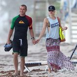 Gwen Stefani y su marido Gavin Rossdale en las playas de Miami