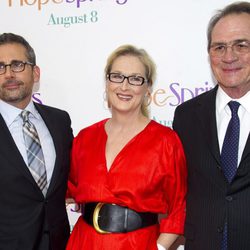 Meryl Streep, Steve Carell y Tommy Lee Jones en la premiere de 'Hope Springs' en Nueva York
