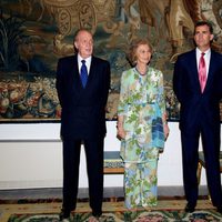 Los Reyes y los Príncipes Felipe y Letizia en la cena a las autoridades de Baleares