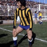 Sancho Gracia durante un partido de fútbol en la década de los 70