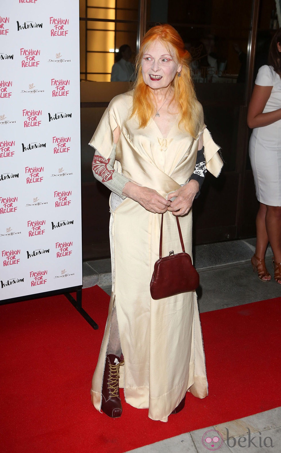 Vivienne Westwood en la cena benéfica Fashion for Relief