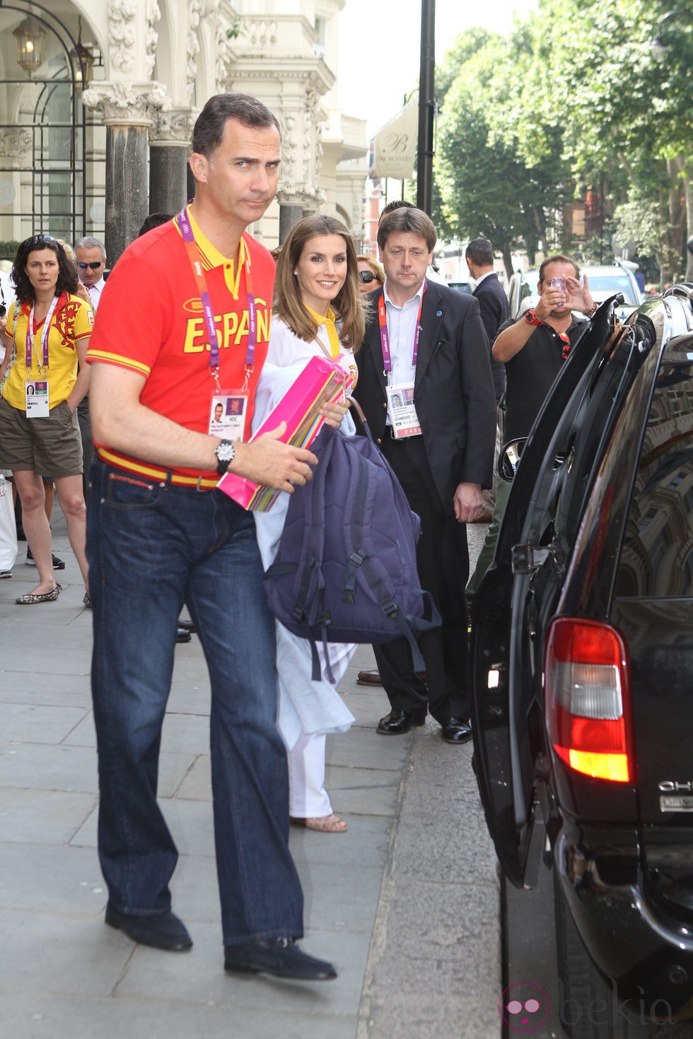 Los Príncipes Felipe y Letizia en Londres 2012