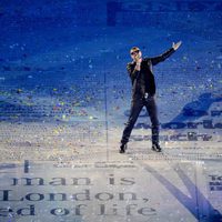George Michael en la clausura de Londres 2012