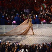 Naomi Campbell en la gala de clausura de los Juegos Olímpicos