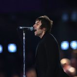 Liam Gallagher durante la clausura de los Juegos Olímpicos