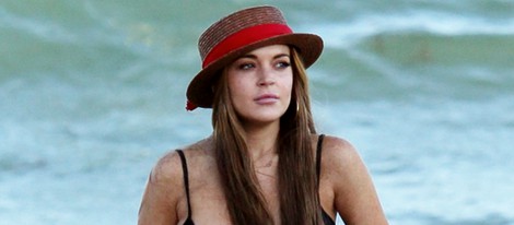 Lindsay Lohan en las playas de Malibú